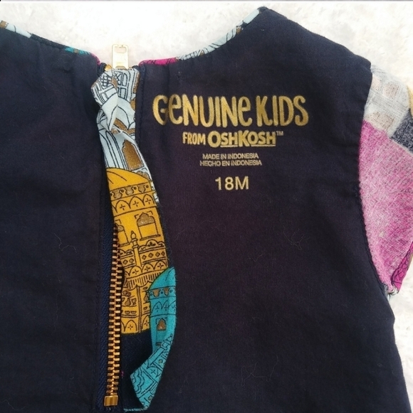 2 Baby Girl Dresses - Floral & India Palace Print - Picture 14 of 15